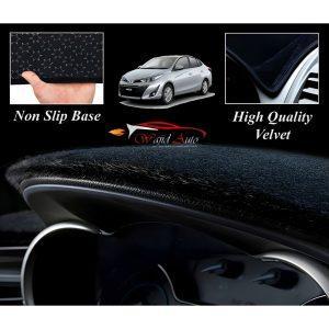 Toyota yaris 2020,2021,2022,2023,2024,2025 dashboard mat velvet