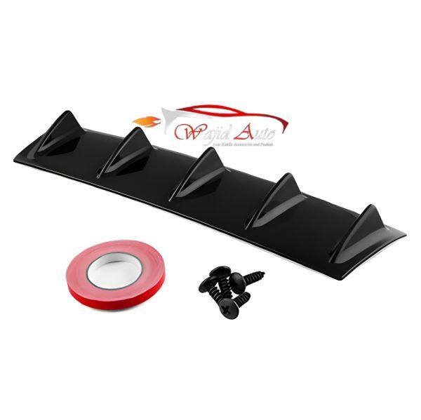 Universal glossy black shark fin diffuser bumper diffuser