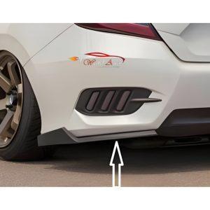 honda civic x rear bumper canard