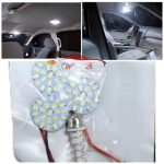 3 star car interior roof light white