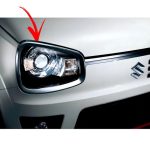 Alto 660cc headlight chrome trim