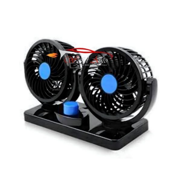 5 INCH PORTABLE CAR FAN DUAL HEAD