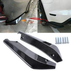 back bumper canard in carbon fiber slim style