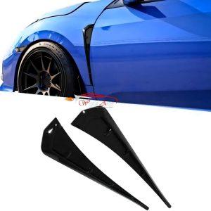 Fender air flow glossy black for honda civic x 2016,2017,2018,2019,2020