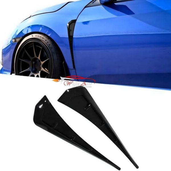 Fender air flow glossy black for honda civic
