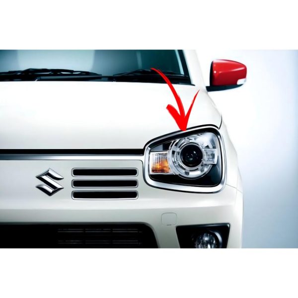 Headlight chrome trim alto 660cc 2019,2020,2021,2022,2023,2024,2025