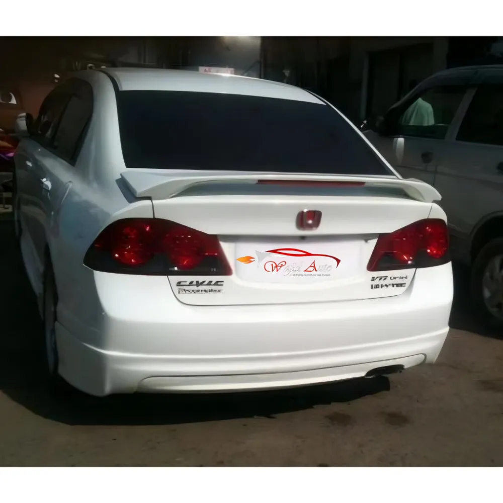 Honda Civic reborn led light spoiler in fiber