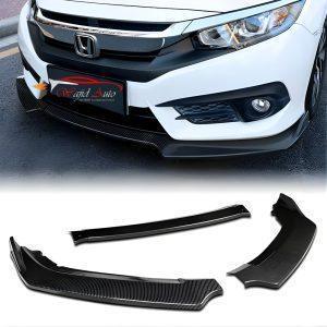 Honda civic x 2016,2017,2018,2019,2020,2021 front splitter carbon Fiber