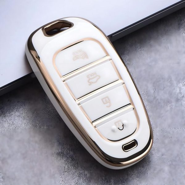 Hyundai sonata 2021,2022,2023,2024 tpu key case white