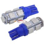 T 10 Parking bulb blue in 9 led for more bright car