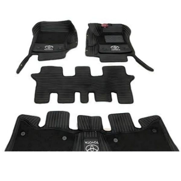 Black colour 10d mats 4pc set For Toyota prado and land cruiser