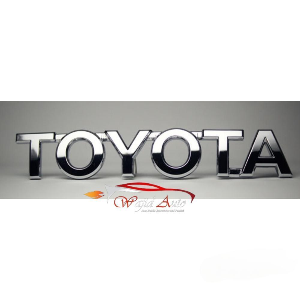 Toyota written monogram