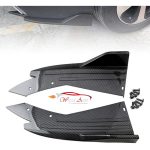 Knife style REAR BUMPER CANARD IN CARBON FIBER