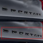 Rear emblem sportage