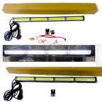Bar light white colour with flasher in 12v universal product