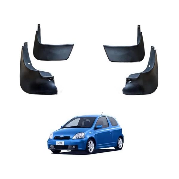 black colour mudflap 4pc set for vitz