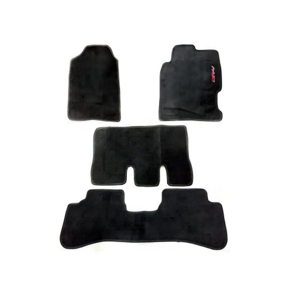 Black colour carpet floor mats 4pc set for honda brv