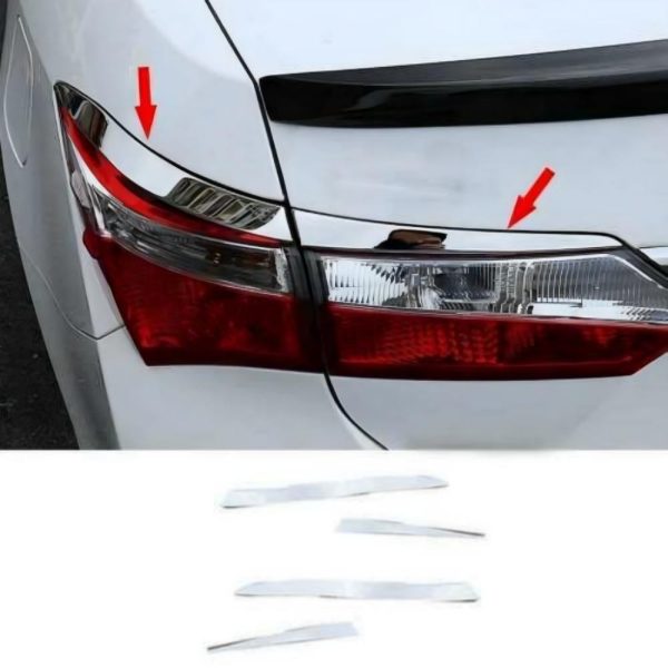 Corolla 2015,2016,2017,2018,2019,2020,2021,2022,2023 tail lights chrome trim