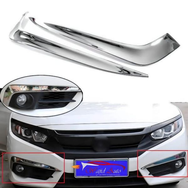 Eyebrow chrome for honda civic x