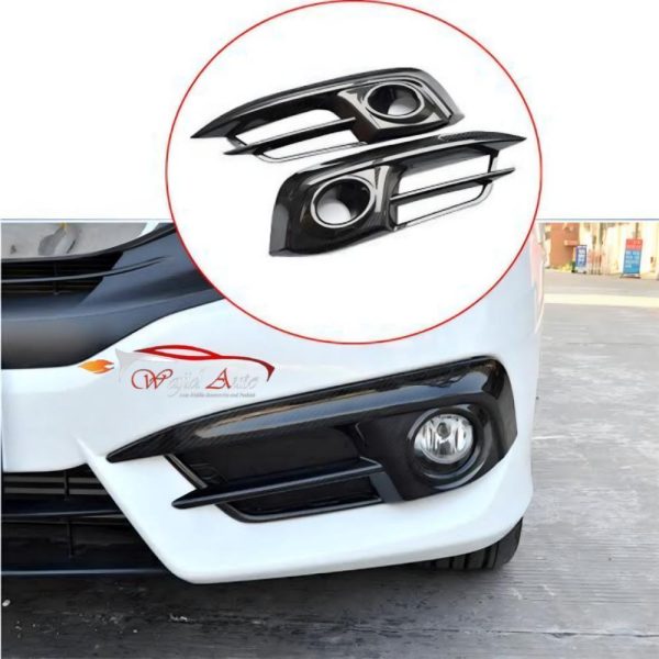 Fog light cover carbon fiber for honda civic x