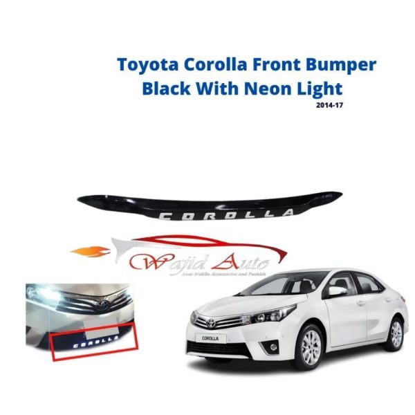 Front bumper lip with light for corolla 2017-2022