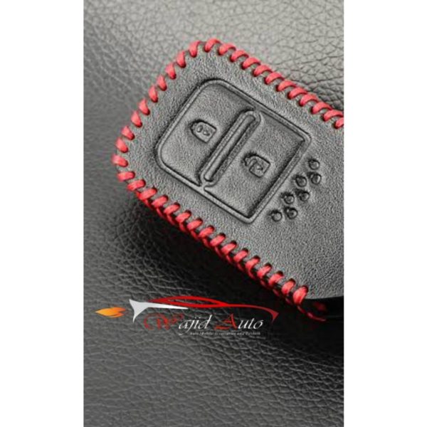 Leather key cover for honda button