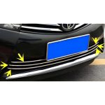 Lower grill 3pc chrome for Toyota corolla 2015-2017