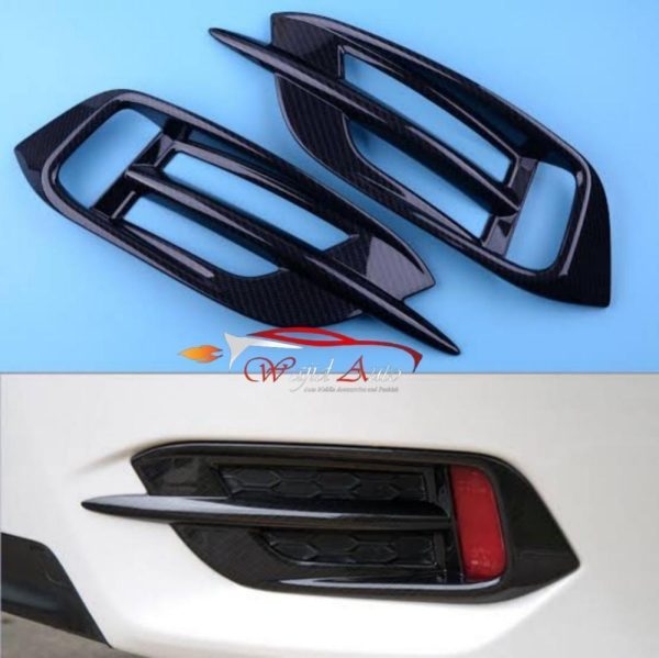 Reflector cover carbon fiber for honda civic x
