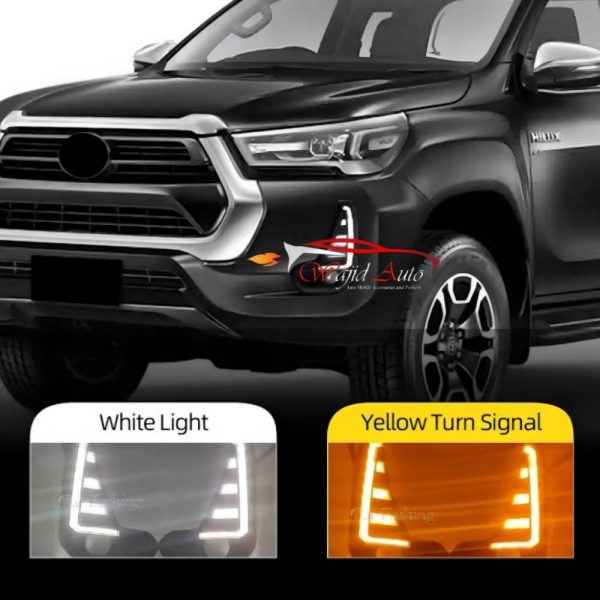 Fog lights drl covers toyota hilux revo