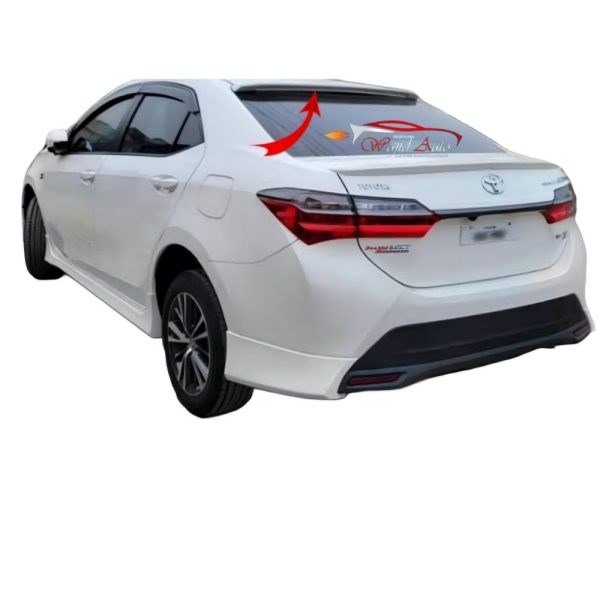 Roof spoiler fiber for toyota corolla x 2015-2024