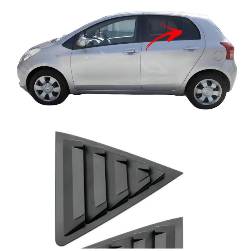 black colour quarter louver for vitz 2 piece set.