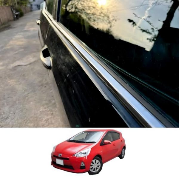 Toyota aqua weather strips chrome trim