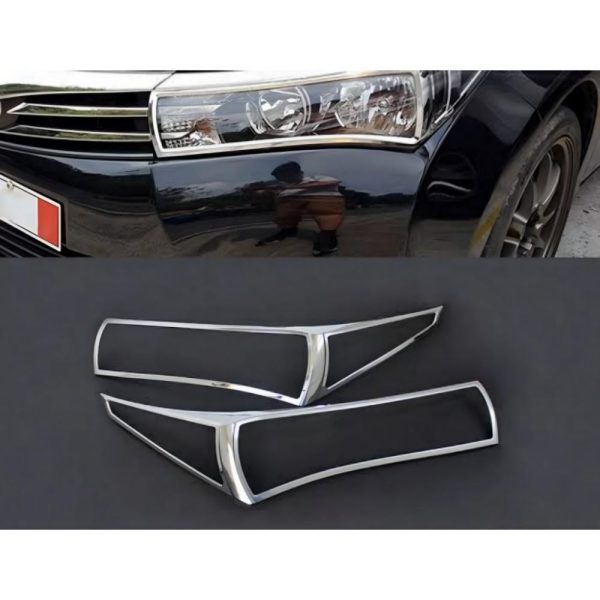 Toyota corolla 2015,2016,2017 headlights chrome trim