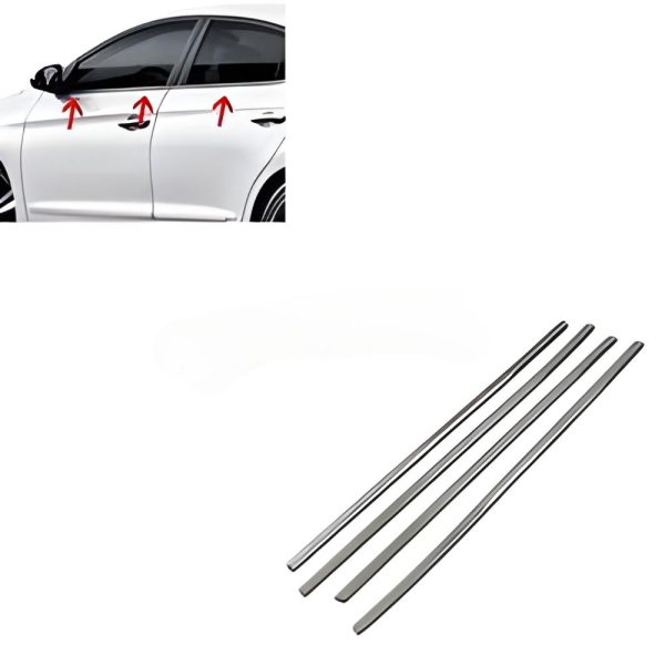 Toyota Aqua Weather Strips chrome trim