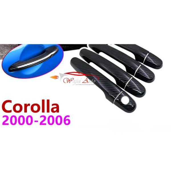 Carbon fiber door handle cover for corolla 2002-08