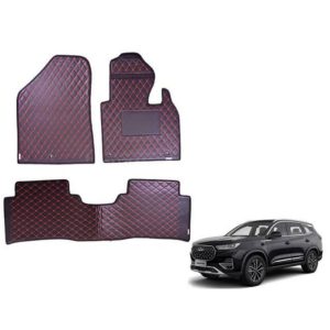 Black colour in red stitch 7d floor matt for chery tiggo 8pro