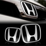 Honda Front back emblem black/silver