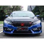 Honda civic x si grill with honda monogram in piano black