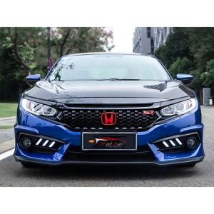 Honda civic x si grill with honda monogram in piano black