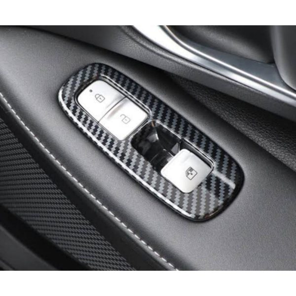 Power window carbon fiber Trim for hyundai sonata 2021,2022,2023,2024