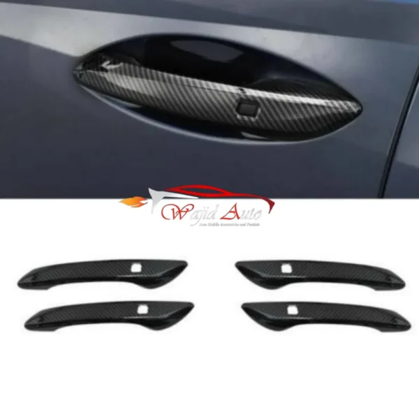 carbon fiber door handle cover hyundai sonata 2021,2022,2023,2024