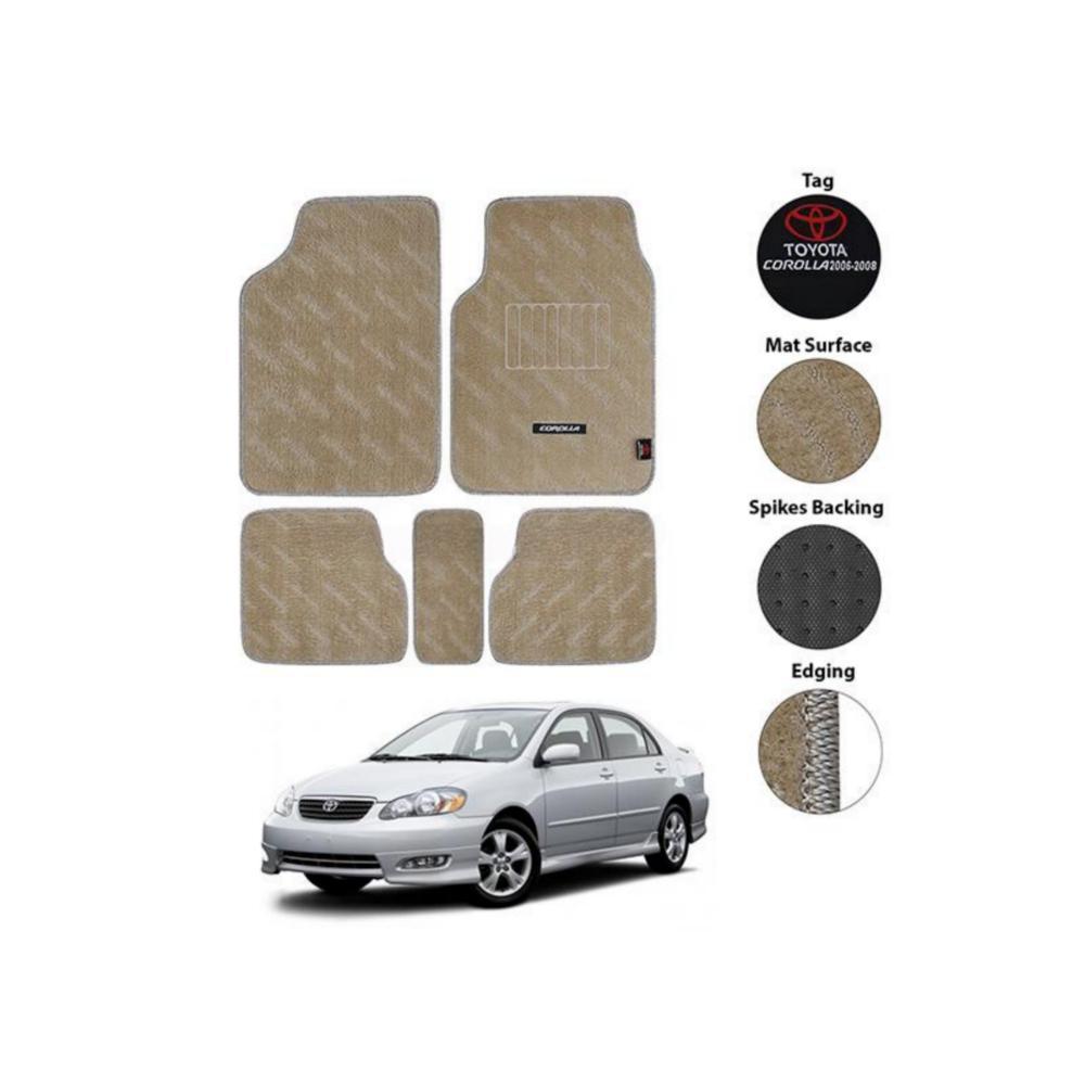 Skin colour carpet floor mats for corolla 2002-2008