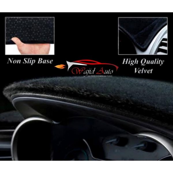 Black colour velvet dashboard mat for toyota corolla 2002,2003,2004,2005,2006,2007,2008