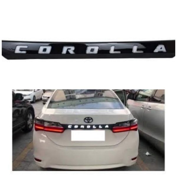Toyota corolla 2015,2016,2017,2018,2019,2020,2021,2022,2023,2024,2025 garnish with led black