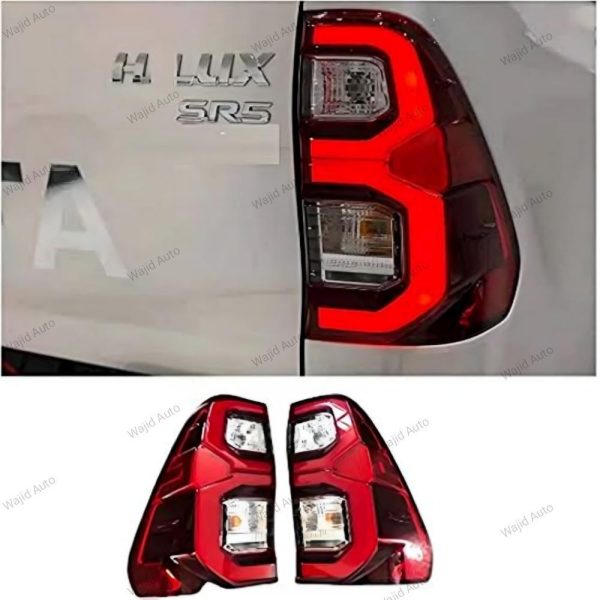 Red colour back lights vigo in rocco style