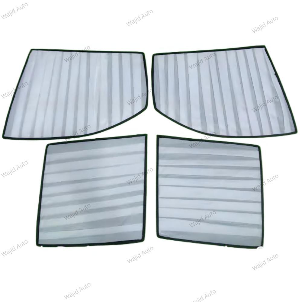 White window curtains for car