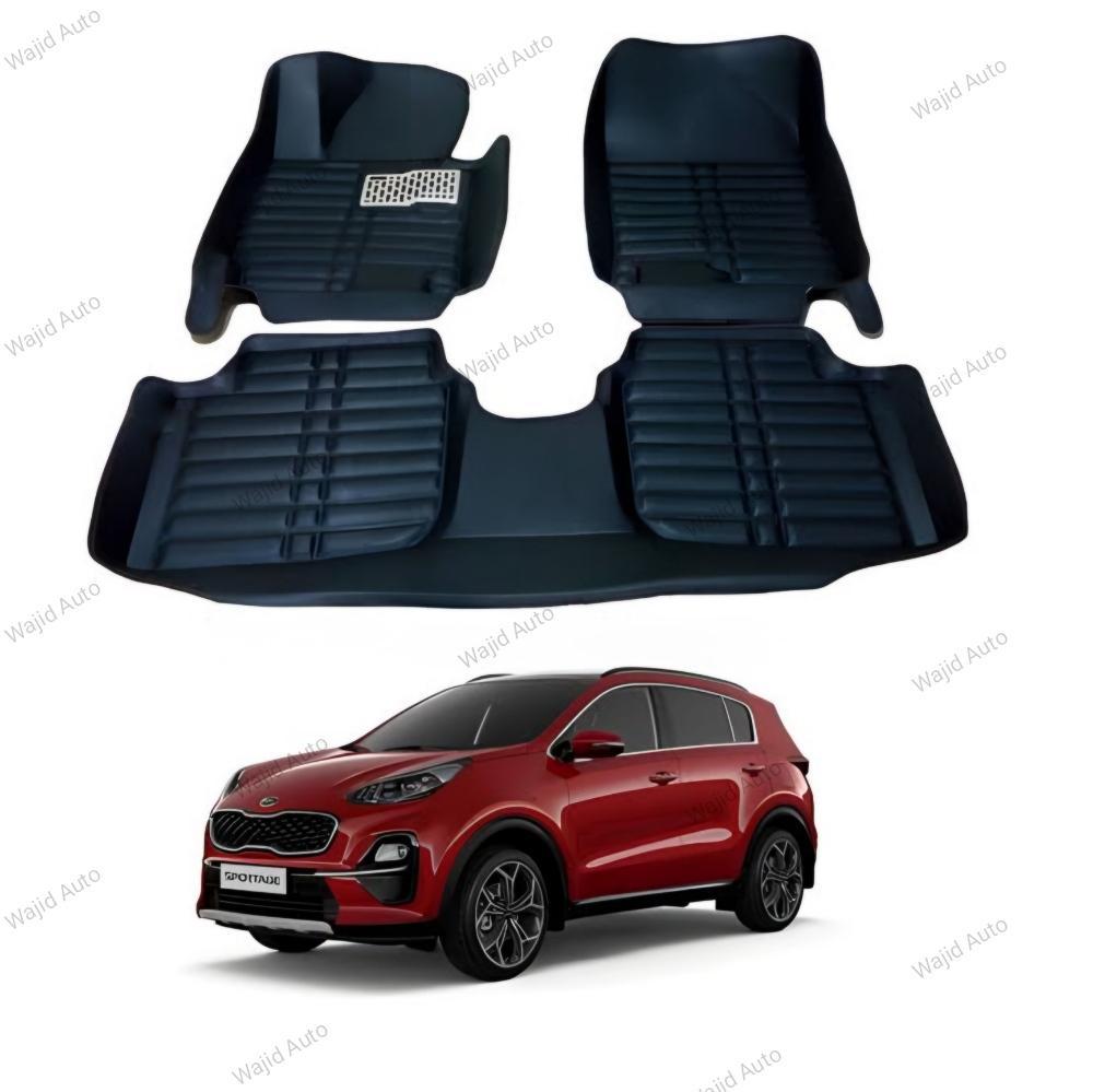 Black 5D matt 3pc set for kia sportage.