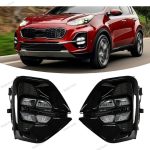 2pc set bright led white drl cover for kia sportage