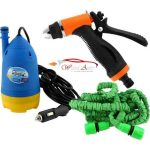 Portable car washer with spray gun