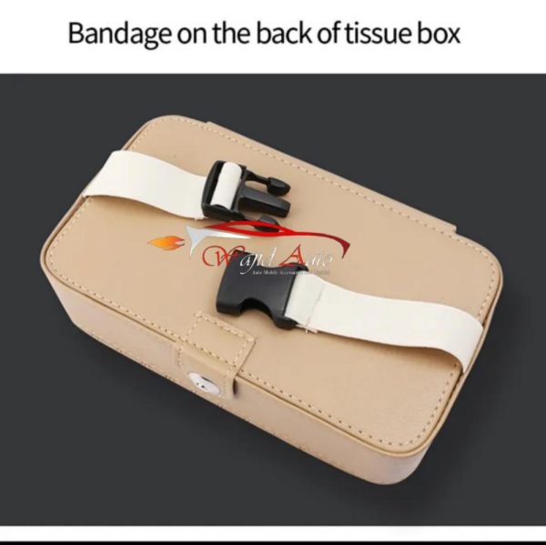 Diamond style tissue box for back seats headrest fitting